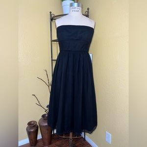 J.Crew Emily Silk Chiffon Dress - Sz 10 - Style 73893 Black